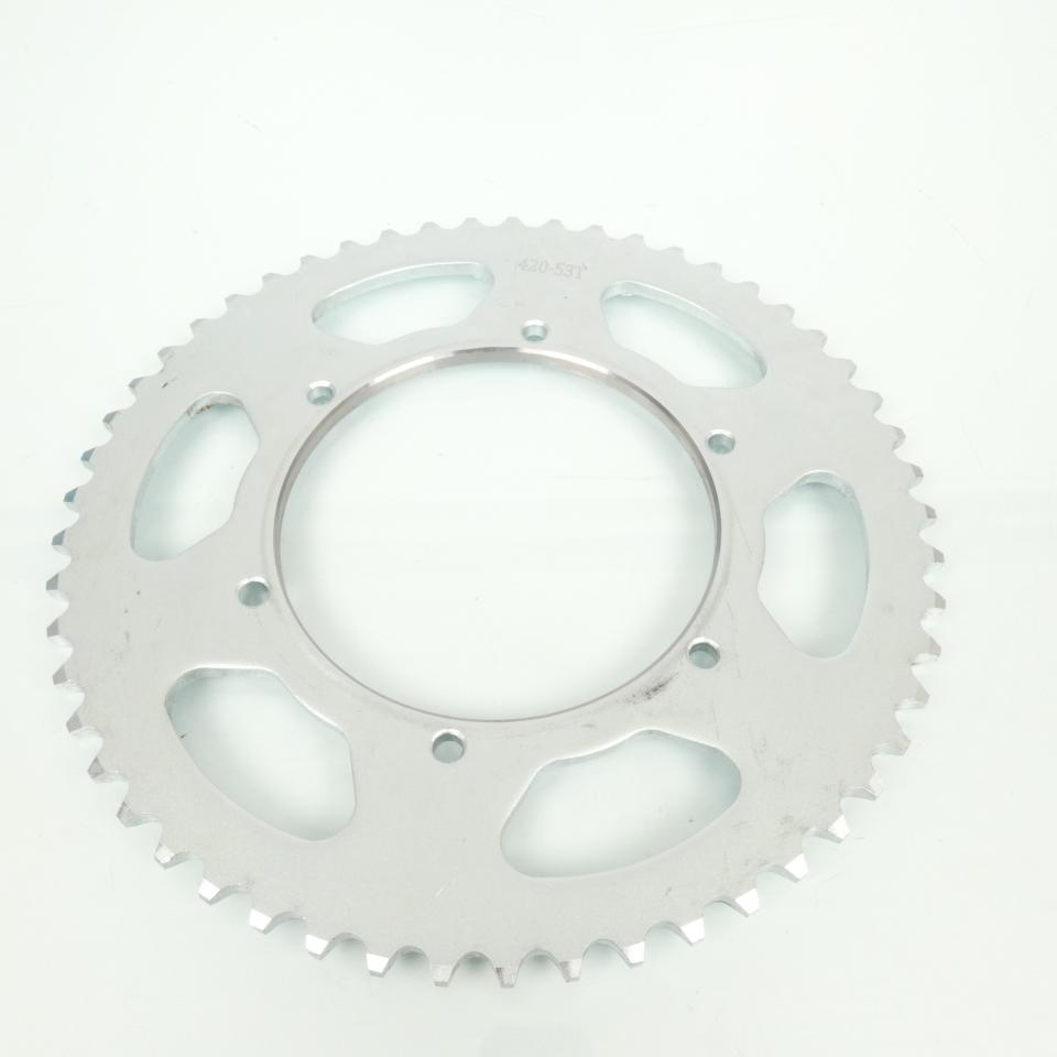 Couronne transmission Teknix pour Gilera 50 SMT 53 dents pas 420 Neuf