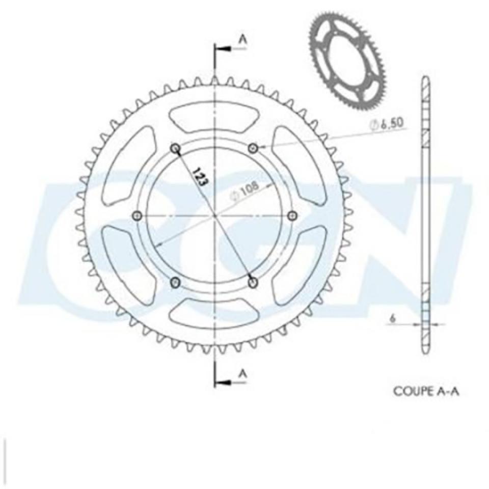 photo piece : Couronne de transmission->Derbi Senda Sm X-Treme