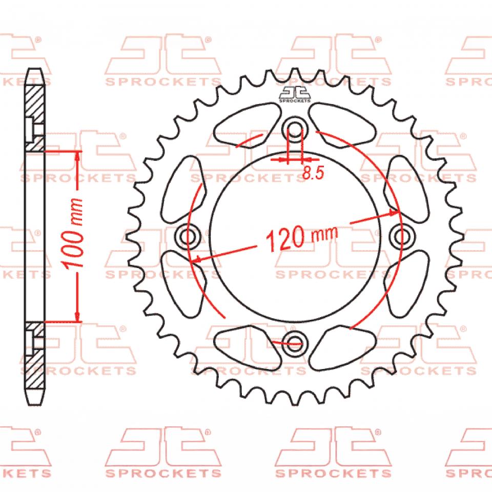 Couronne de transmission JT Sprockets pour Auto Neuf