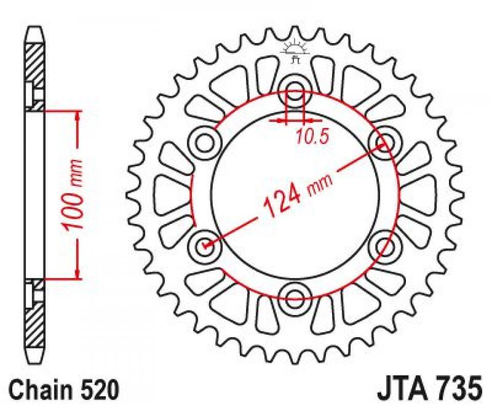 Couronne de transmission Sifam pour Moto Neuf
