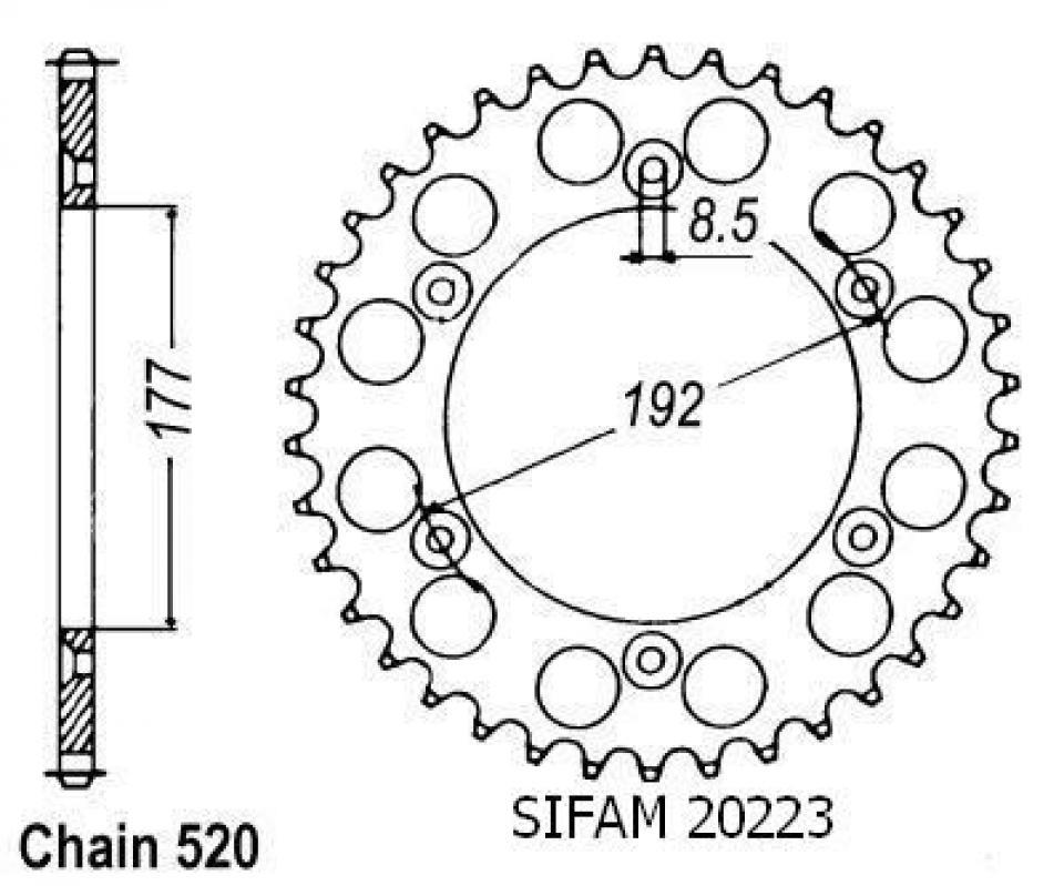 Couronne de transmission pour  