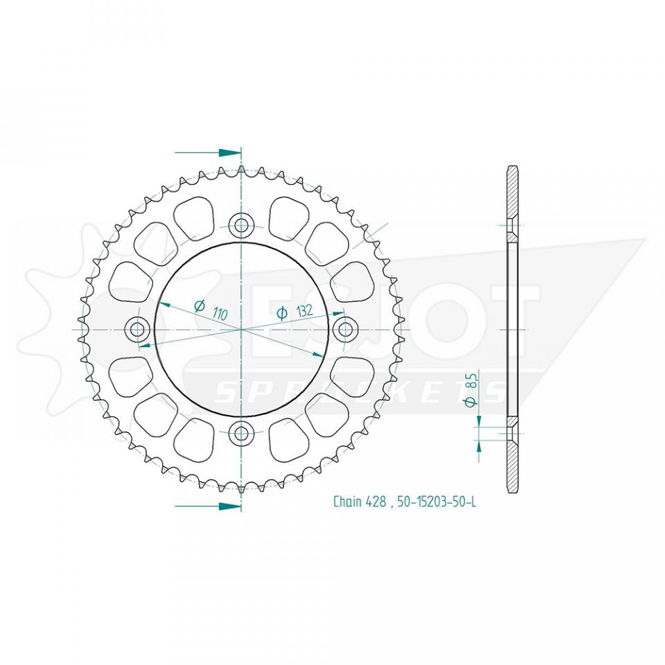 Couronne de transmission Esjot pour Moto Neuf