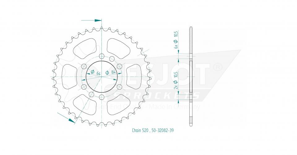 Couronne de transmission pour  