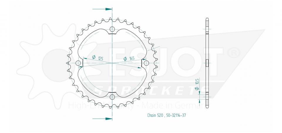 Couronne de transmission pour  