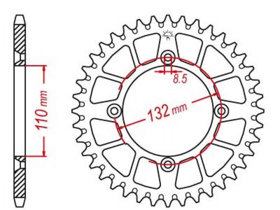 Couronne de transmission pour  