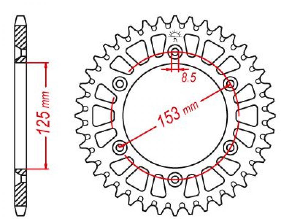 Couronne de transmission pour Honda Cr R