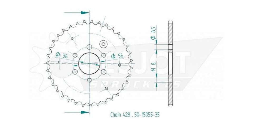 photo piece : Couronne de transmission->Aeon Cobra 4X2