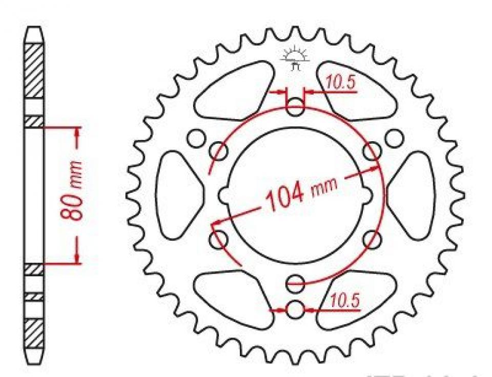 Couronne de transmission pour Polaris Trail Boss 4X2