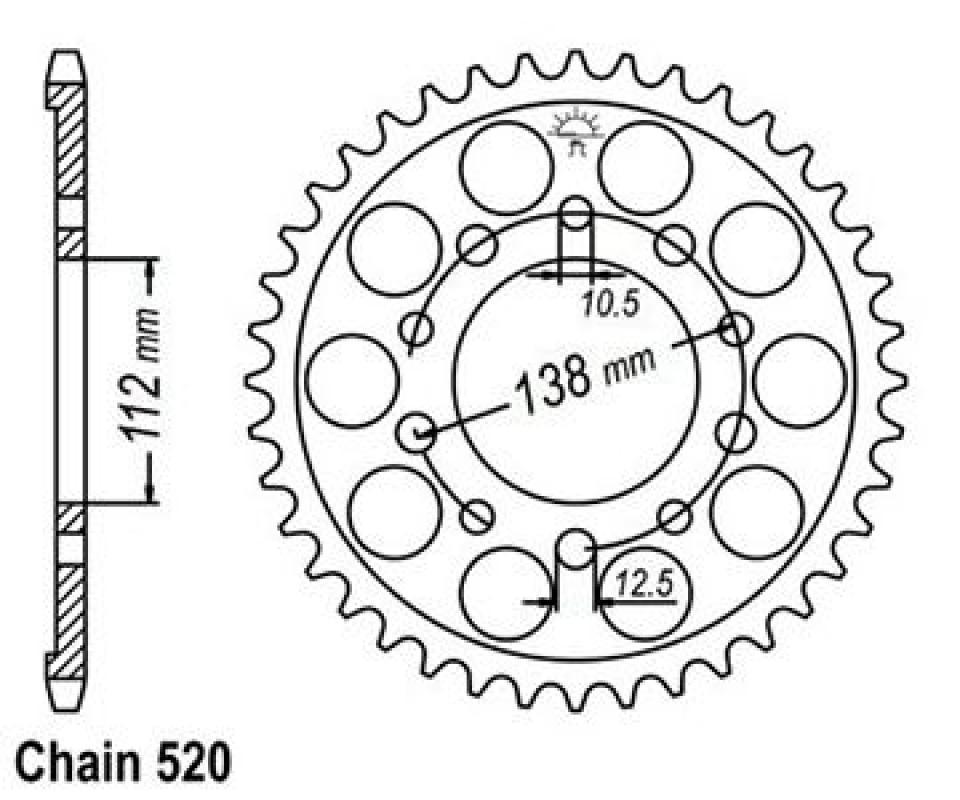 Couronne de transmission pour  