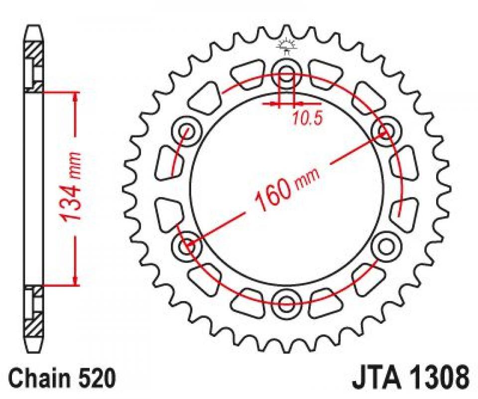 Couronne de transmission pour  
