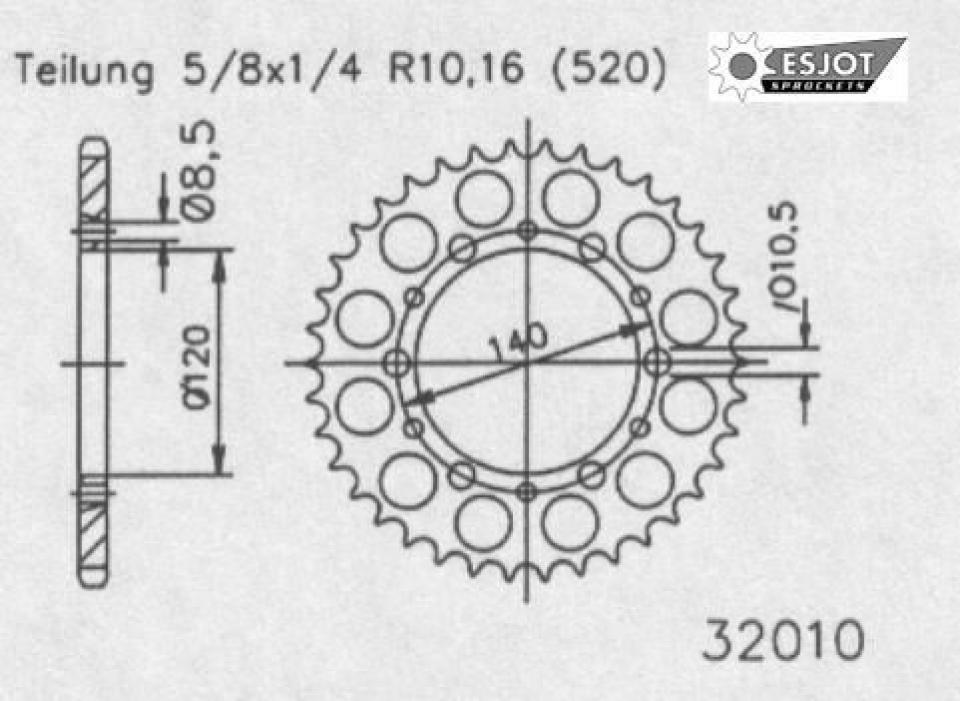 Couronne de transmission pour  