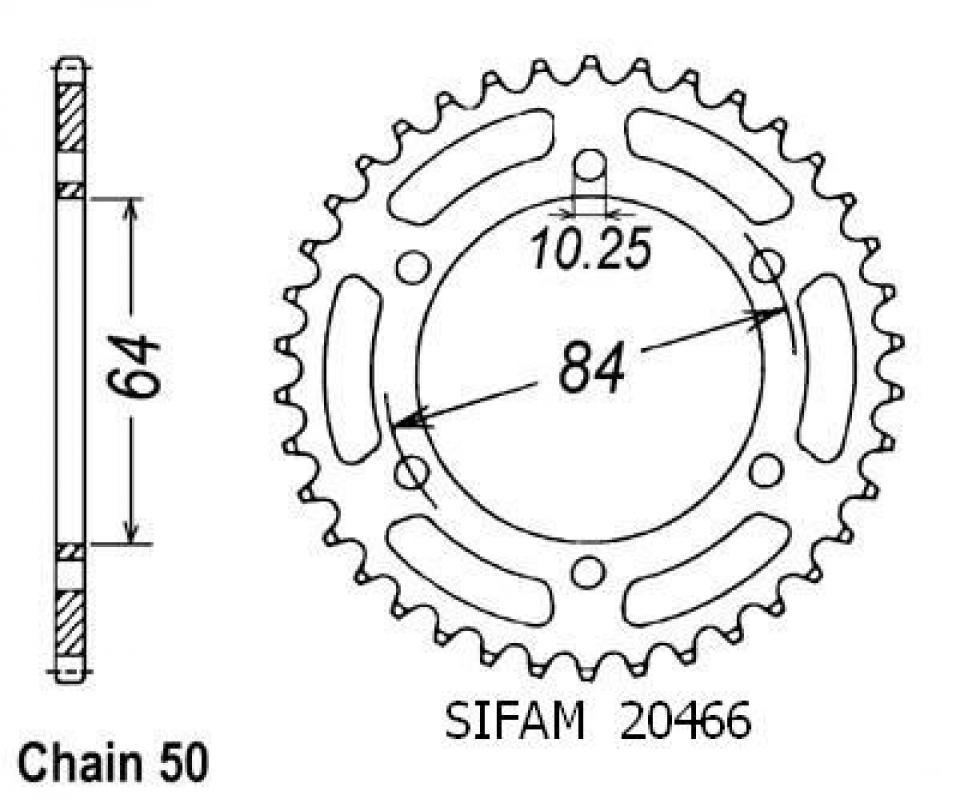 photo piece : Couronne de transmission->Suzuki GT