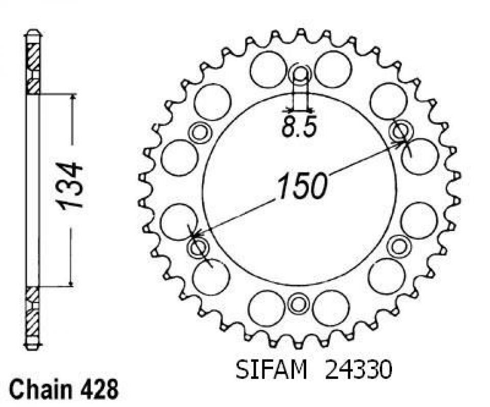 Couronne de transmission pour  