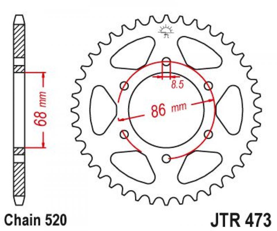 Couronne de transmission pour  