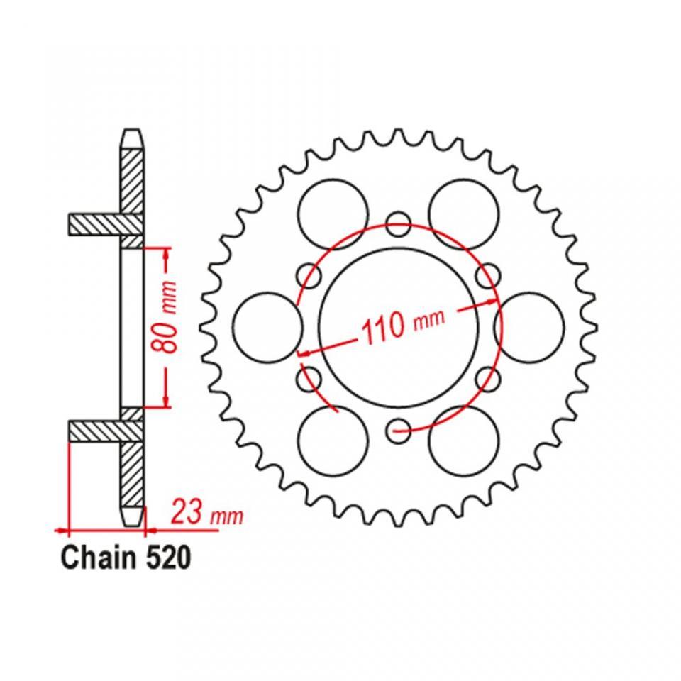 Couronne transmission Sifam pour moto Aprilia 125 Af1 Sintesi Sport 1988 37 dts P520