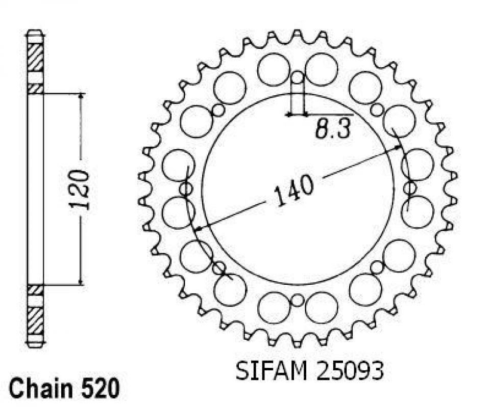 Couronne de transmission pour  