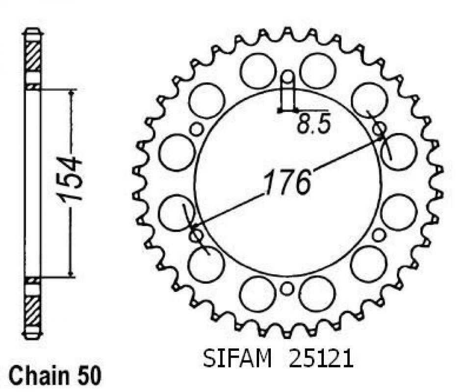 Couronne de transmission pour  