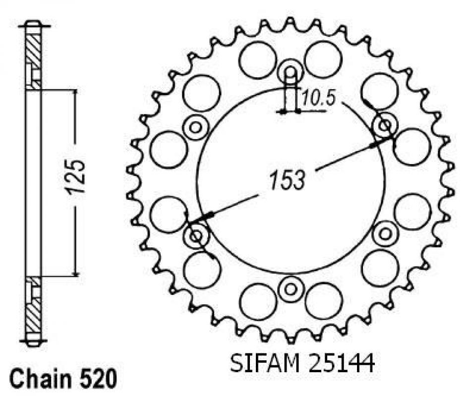 Couronne de transmission pour  