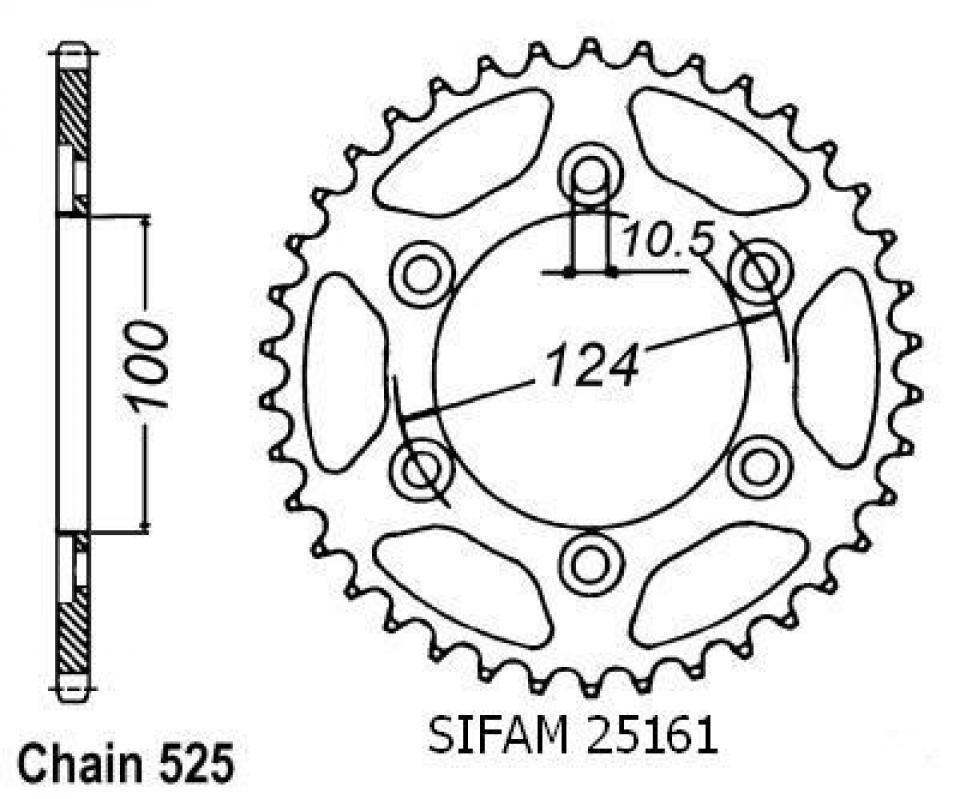 Couronne de transmission pour Ducati Monster Ie