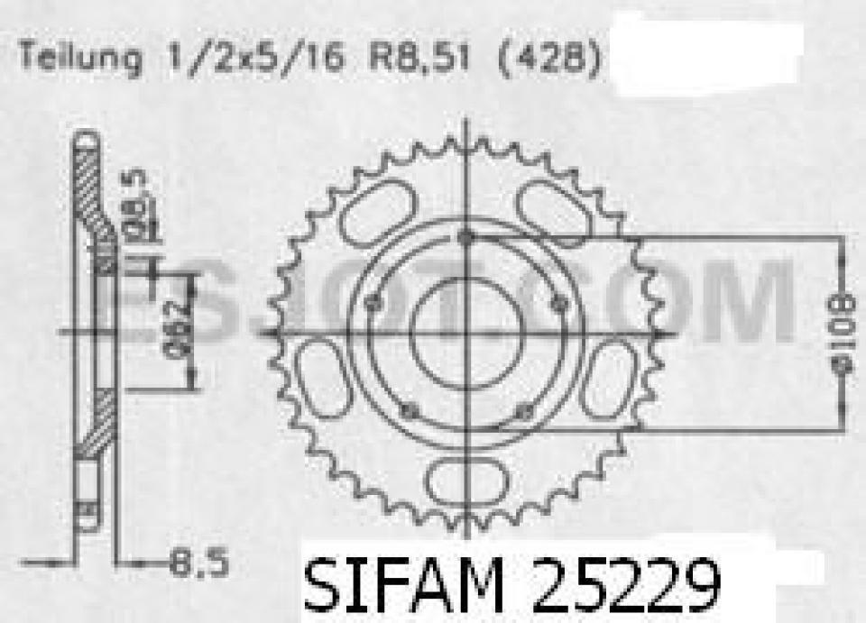 Couronne de transmission pour  
