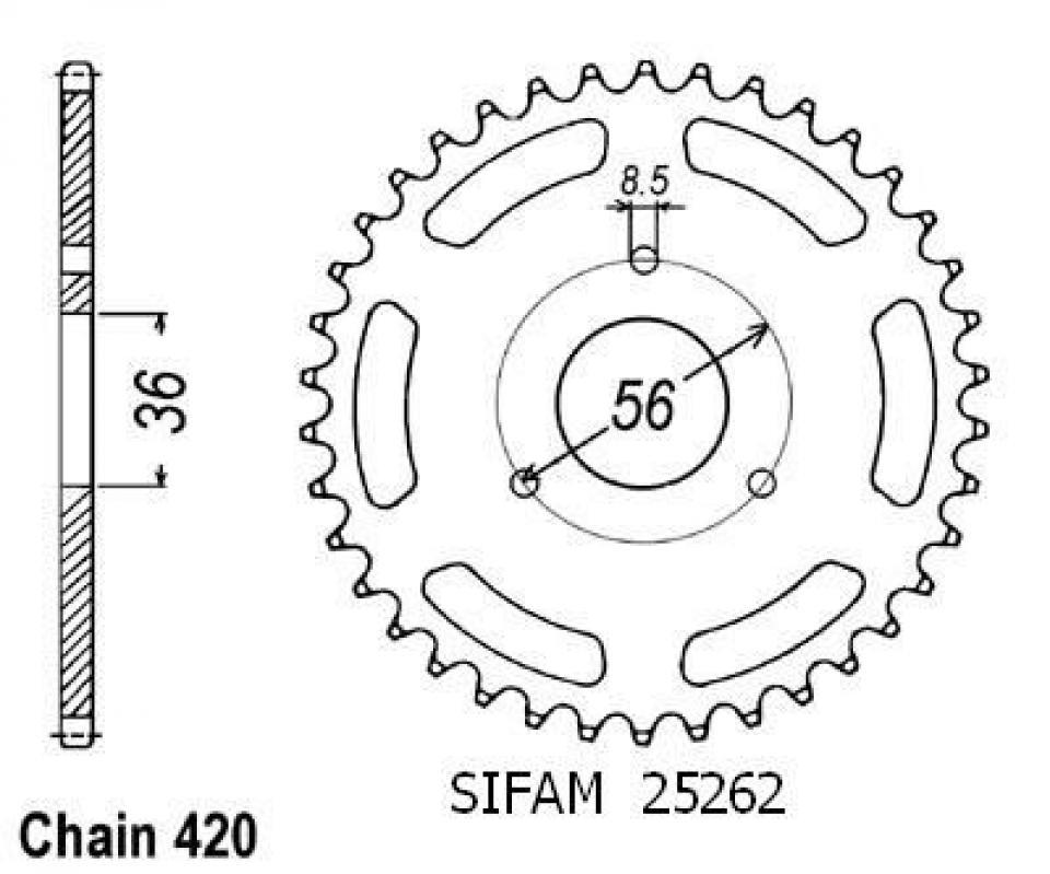 photo piece : Couronne de transmission->Eton Viper