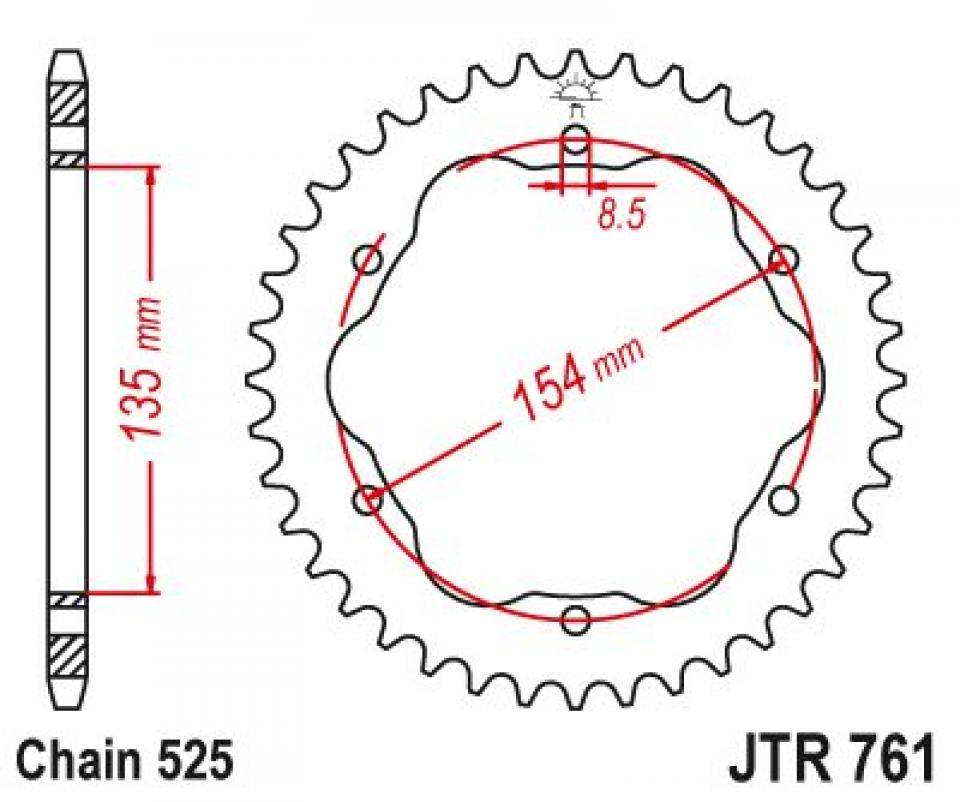 Couronne de transmission Sifam pour Moto Ducati 1199 Panigale S 2012 à 2015 Neuf