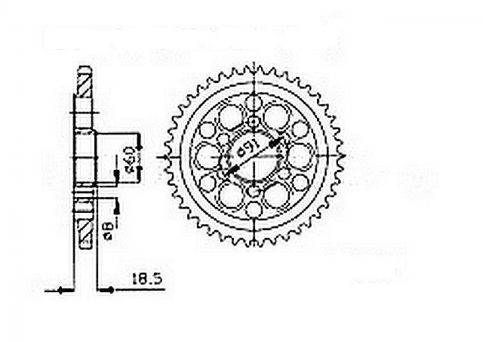 Couronne de transmission pour  