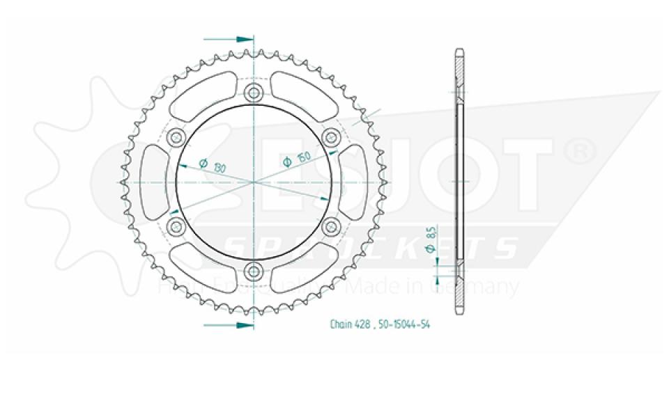 Couronne de transmission Esjot pour Moto Neuf