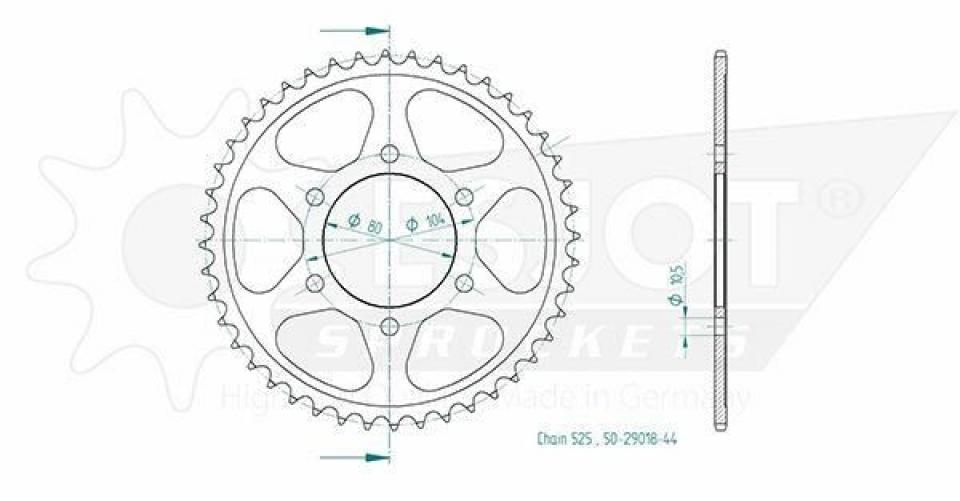 Couronne de transmission pour Kawasaki Zx-7 R Ninja