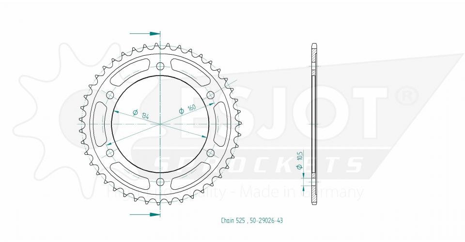 Couronne de transmission pour  