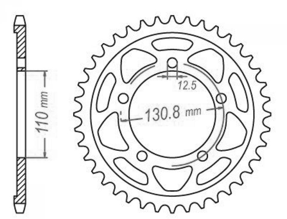 Couronne de transmission Esjot pour moto BMW 1000 S R 2014 à 2020 45 dts P525