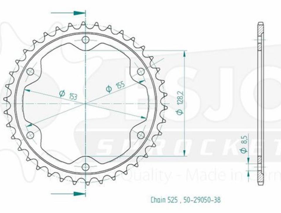 Couronne de transmission pour KTM Superduke R