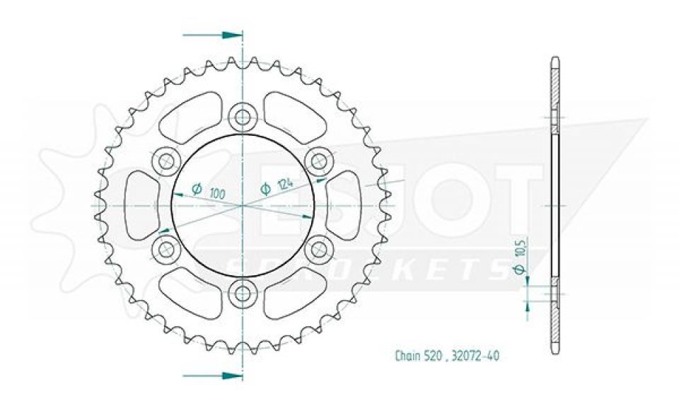 Couronne de transmission pour Ducati Sport
