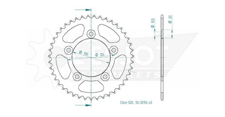 Couronne de transmission pour Ducati Panigale Abs