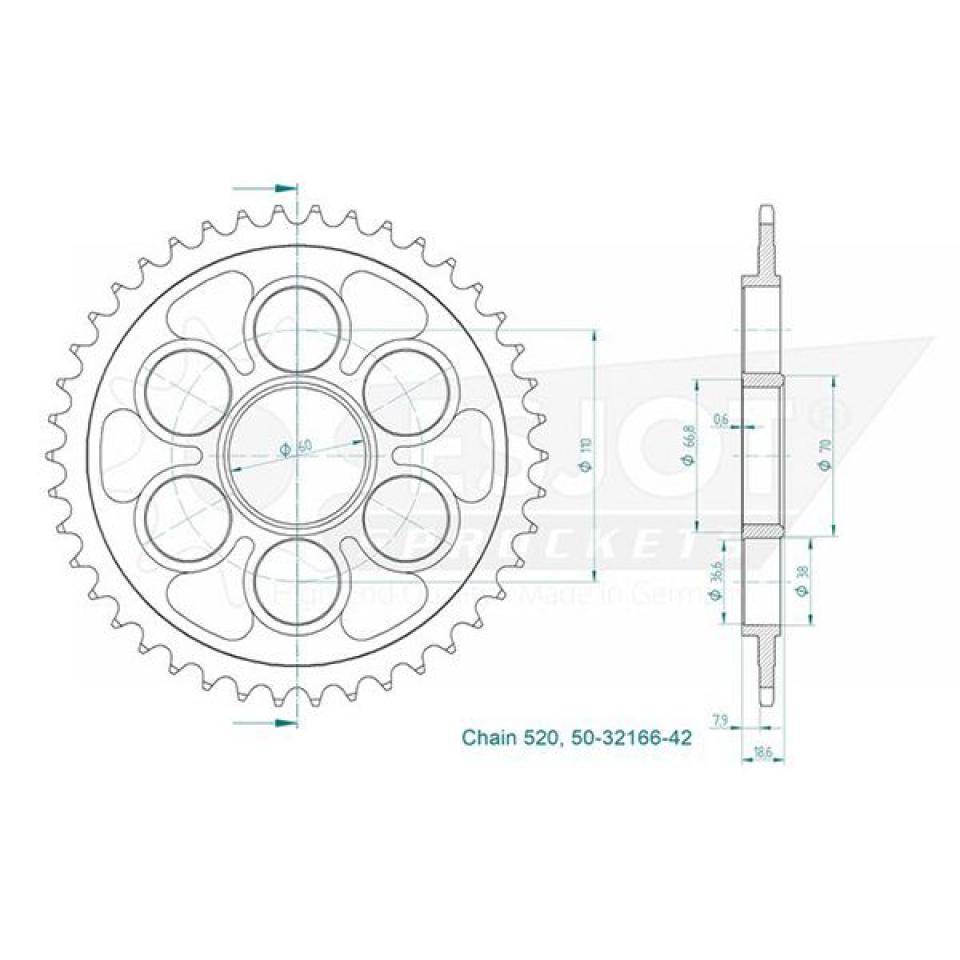 Couronne de transmission pour Ducati PANIGALE V4 R