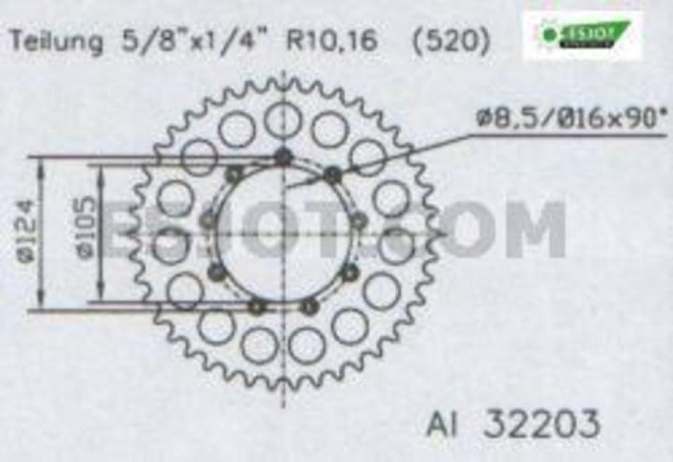 Couronne de transmission pour  