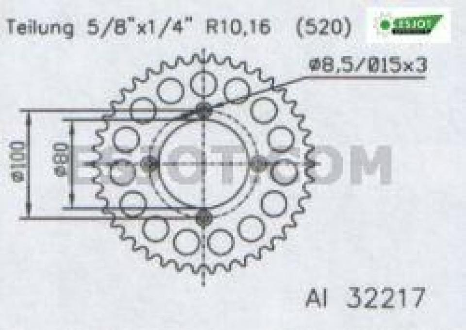 Couronne de transmission pour Gas gas TXT PRO
