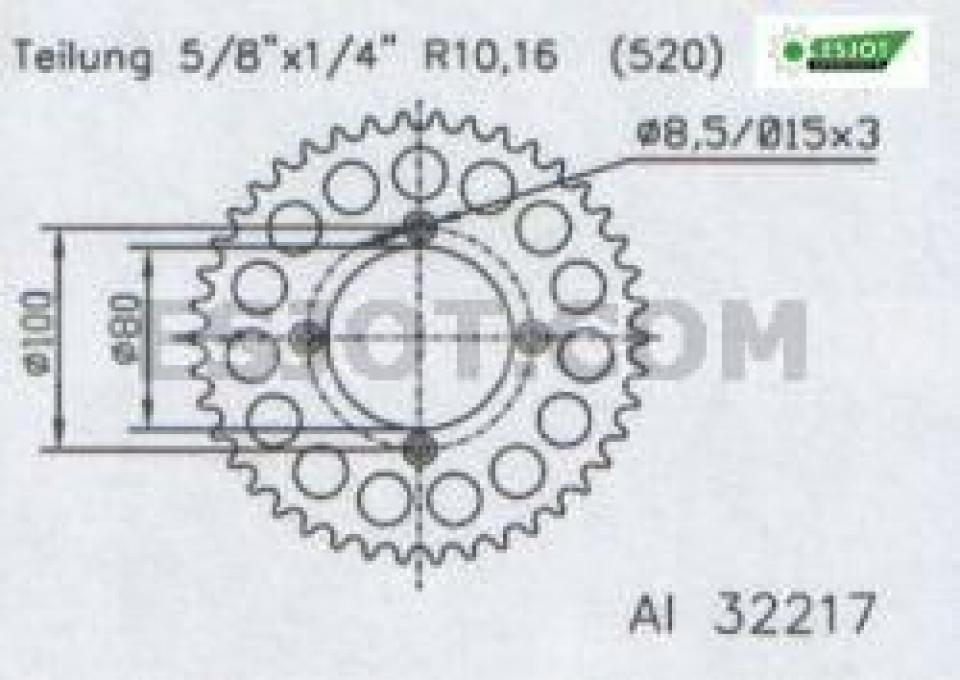 photo piece : Couronne de transmission->Gas gas TXT PRO