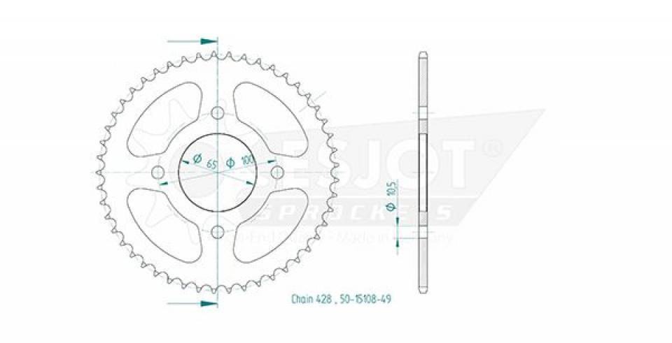 Couronne de transmission pour Sym TRAZER