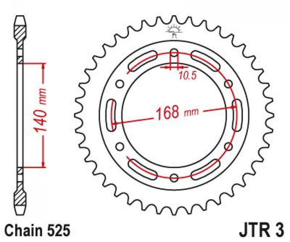 Couronne de transmission pour  