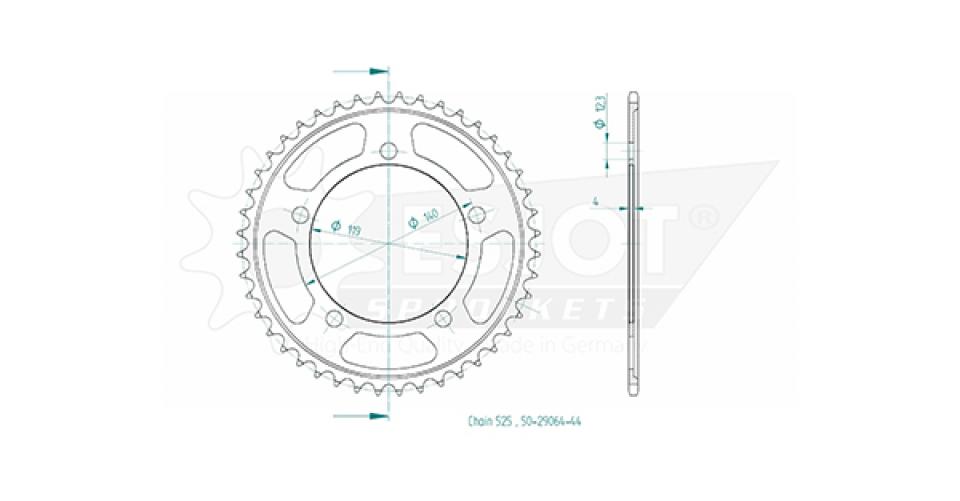 Couronne de transmission Esjot pour Moto BMW 900 F R 2020 à 2025 Neuf