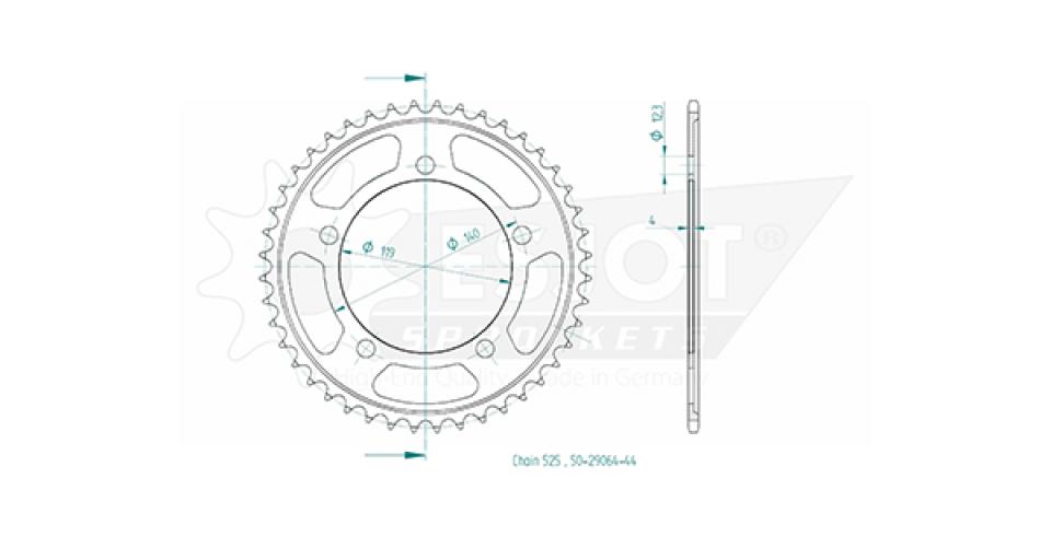 Couronne de transmission Esjot pour Moto BMW 900 F R 2020 à 2025 Neuf
