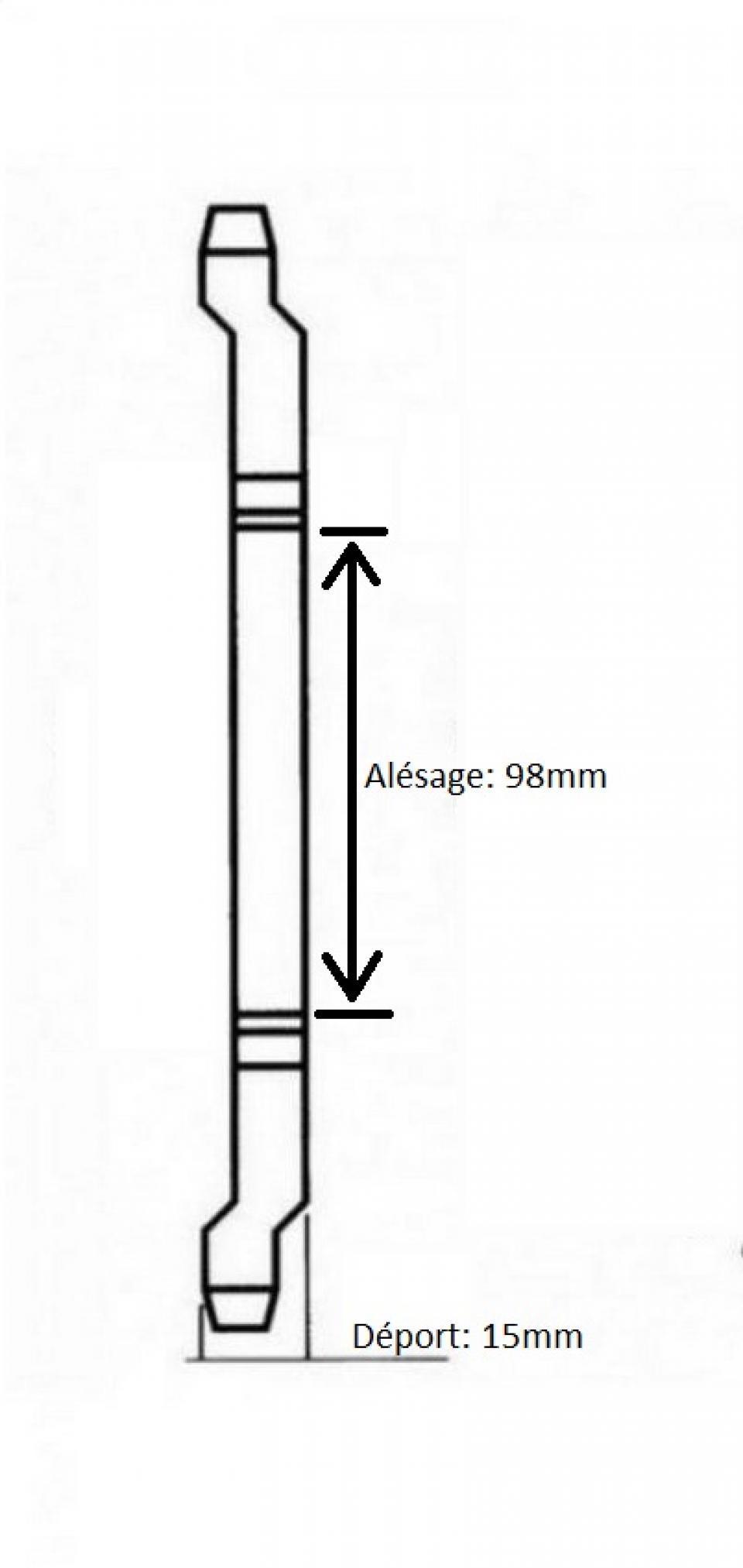 Couronne de transmission pour mobylette Peugeot 103 52 dents pas 415 alésage 98mm