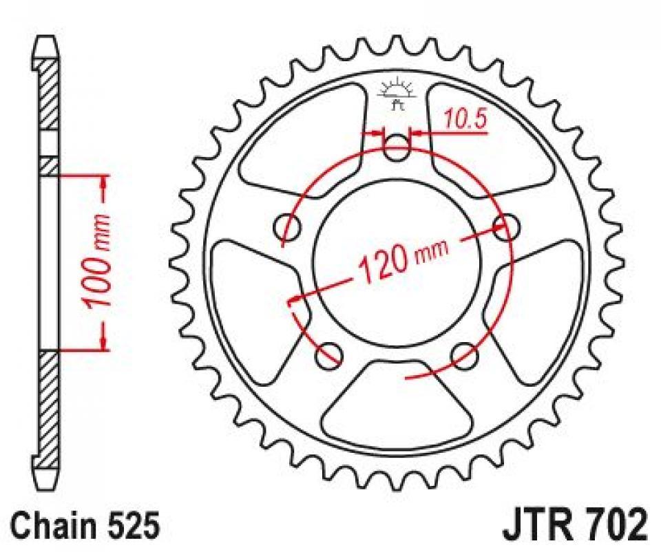 Couronne de transmission pour  