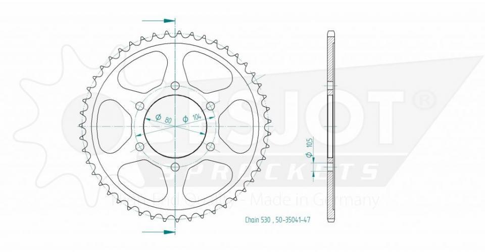 Couronne de transmission pour  