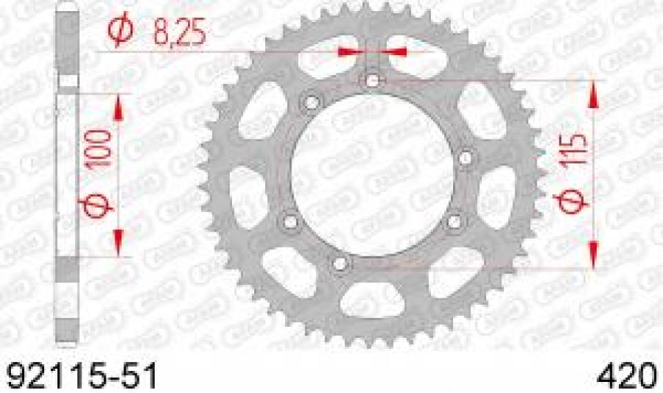 Couronne de transmission pour Beta RR enduro