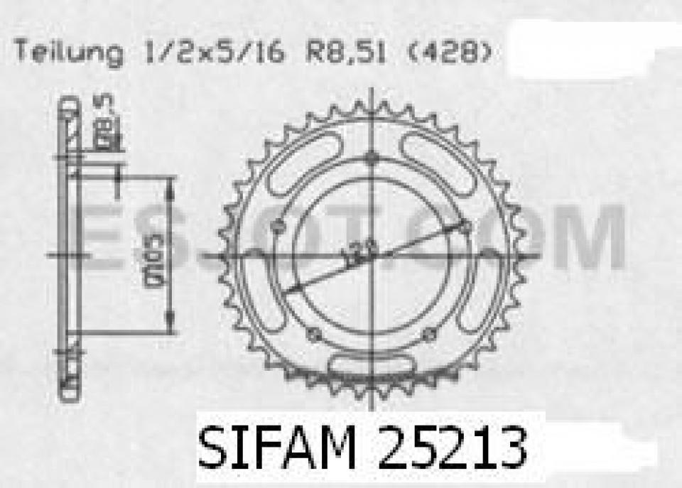 Couronne de transmission pour Chinois motocycle