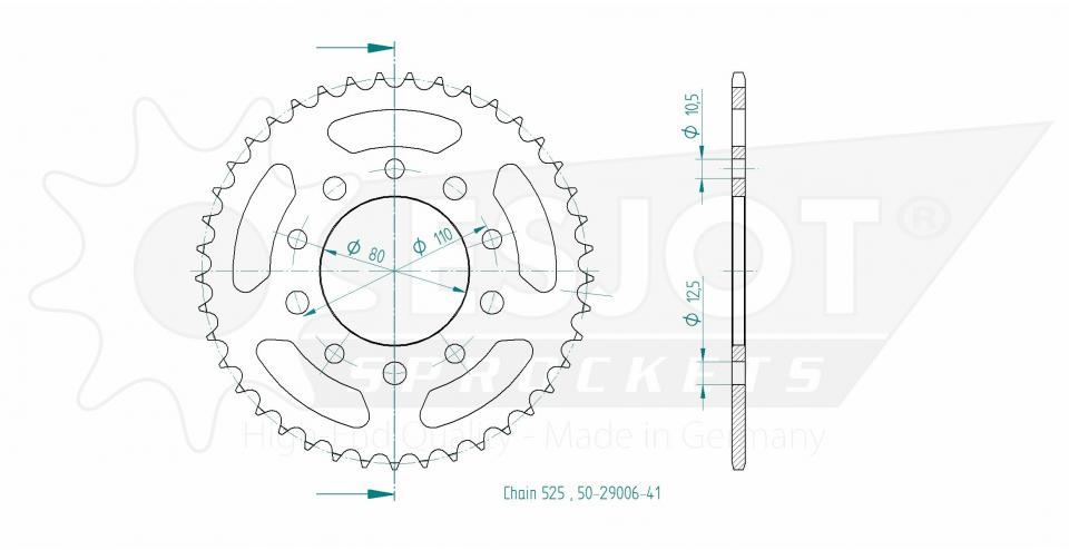 Couronne de transmission pour  