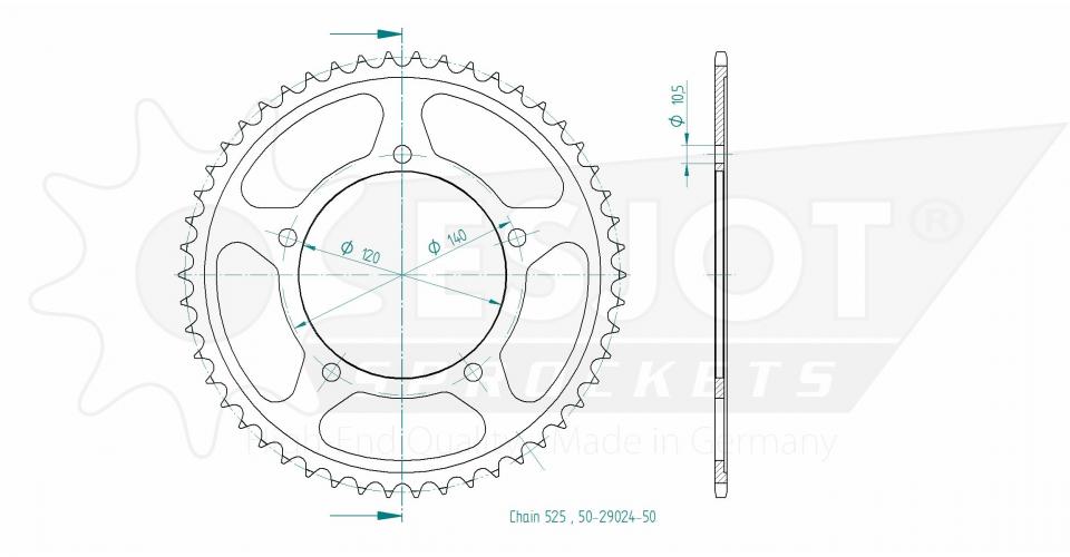 Couronne de transmission pour  
