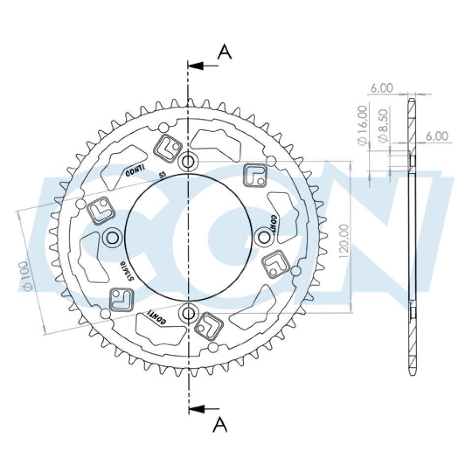 Couronne de transmission pour Beta RR FACTORY